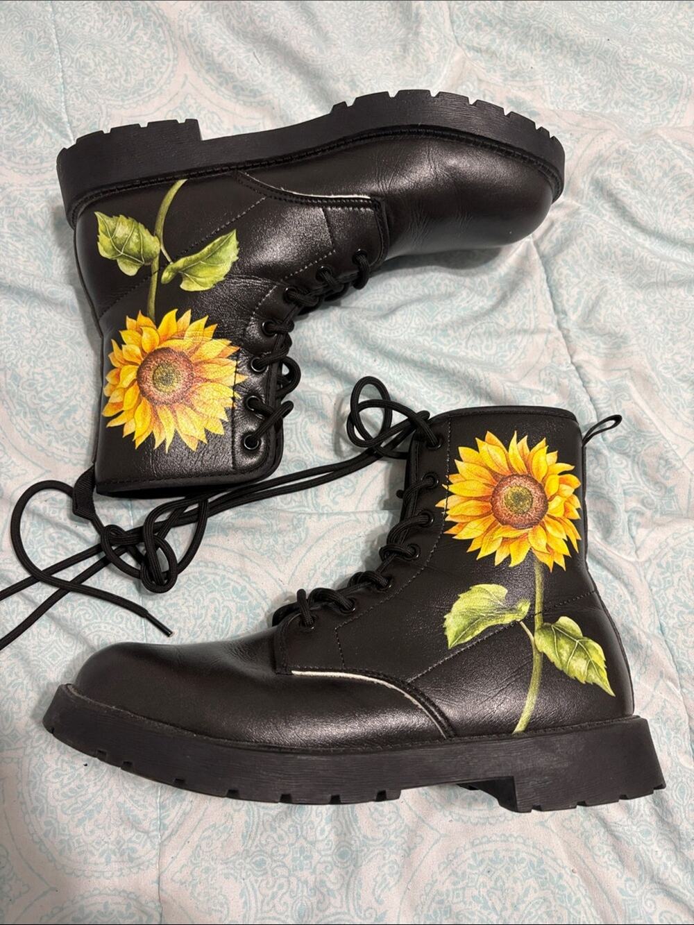 Bohemian Sunflower Boots